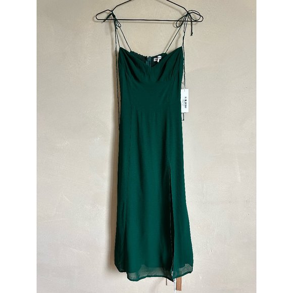 NWT Reformation Juliette Dress Emerald SZ 0 - Picture 1 of 6